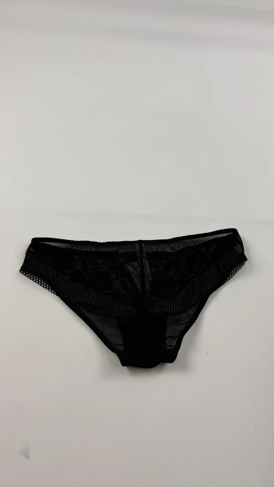 Adore Me Panties Womens Medium Black Bikini Lace Mesh Underwear AFF-PA-08451 - Image 4 of 4