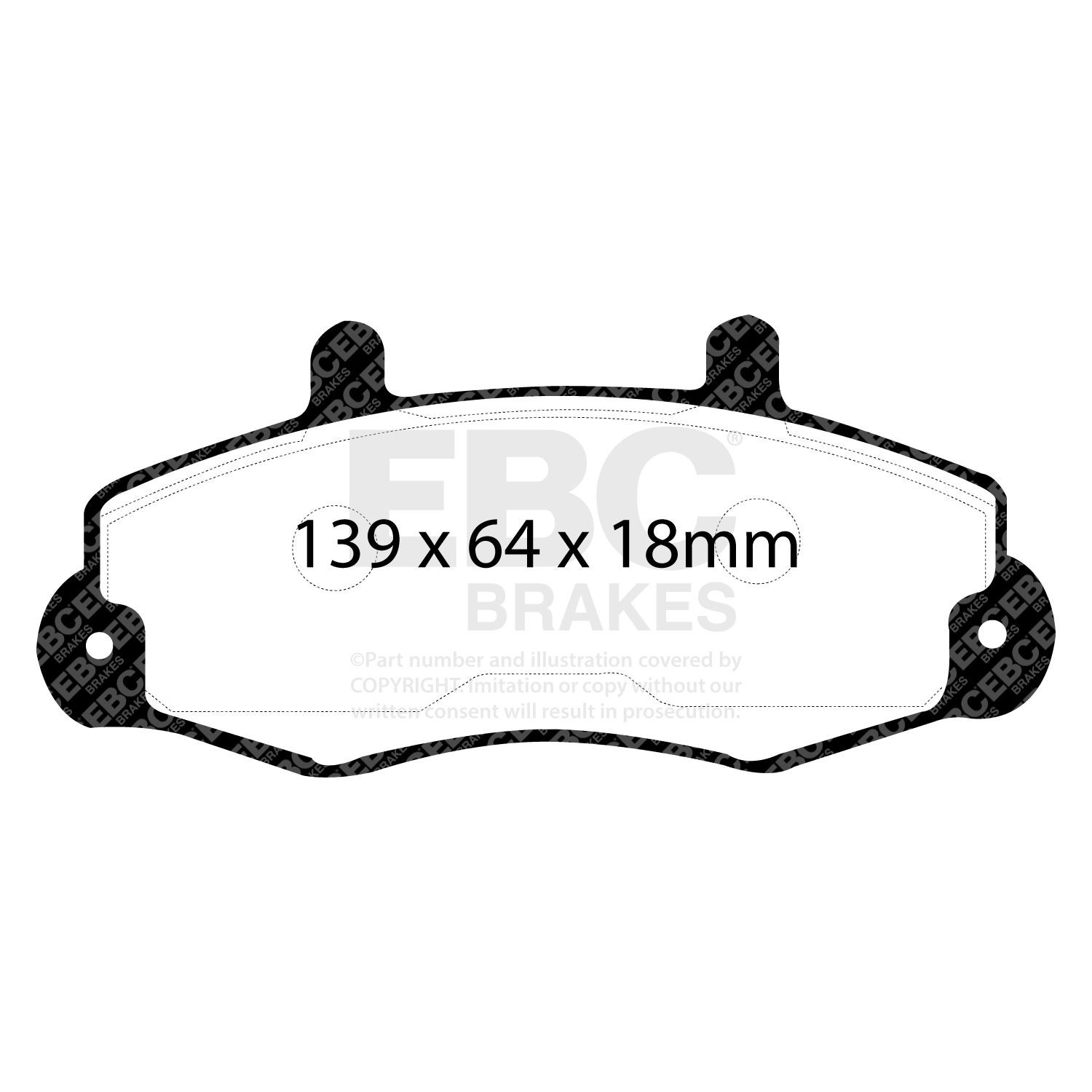 EBC DP918 BRAKE PAD SET DISC BRAKE Front