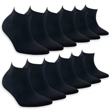 Men’s Bamboo Ankle Socks "Dark Navy" – (12 Pack) 432