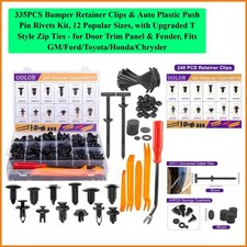 335PCS Bumper Retainer Clips & Auto Plastic P...