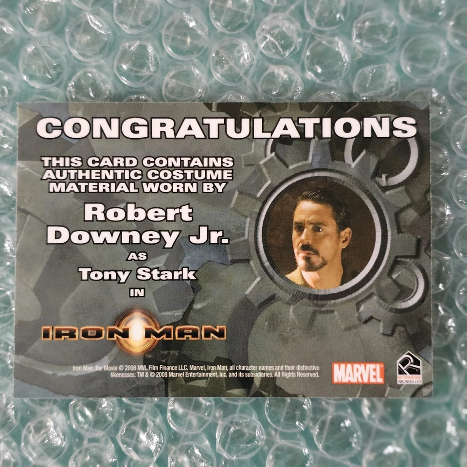 2008 Rittenhouse Man Movie Costume Pinstriped Used Pants Robert Downey Jr Stark - Image 3 of 3