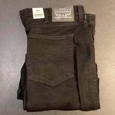 Levi's 541 Jeans Men's 44x32 Black Athletic Taper Fit Stretch Sits At Waist