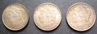 3 - MORGAN SILVER DOLLARS $1 - 1881 / 1896 - EXCELLENT, NICELY TONED