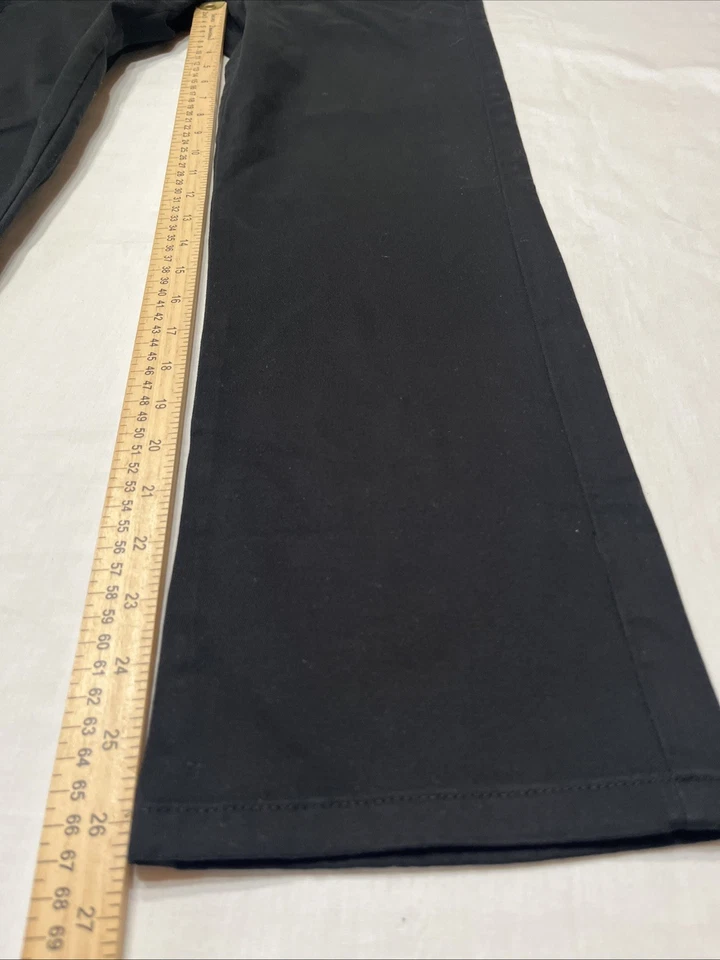 Pantalones negros IZOD para pantalones de mezclilla escolares niñas/niños talla 14 escuela pierna ancha recta Foto 4 de 4