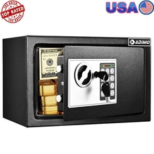 Steel Security Safe Box Waterproof Bag Wall Mountable 0.5 Ft3 ‎Key Password Lock