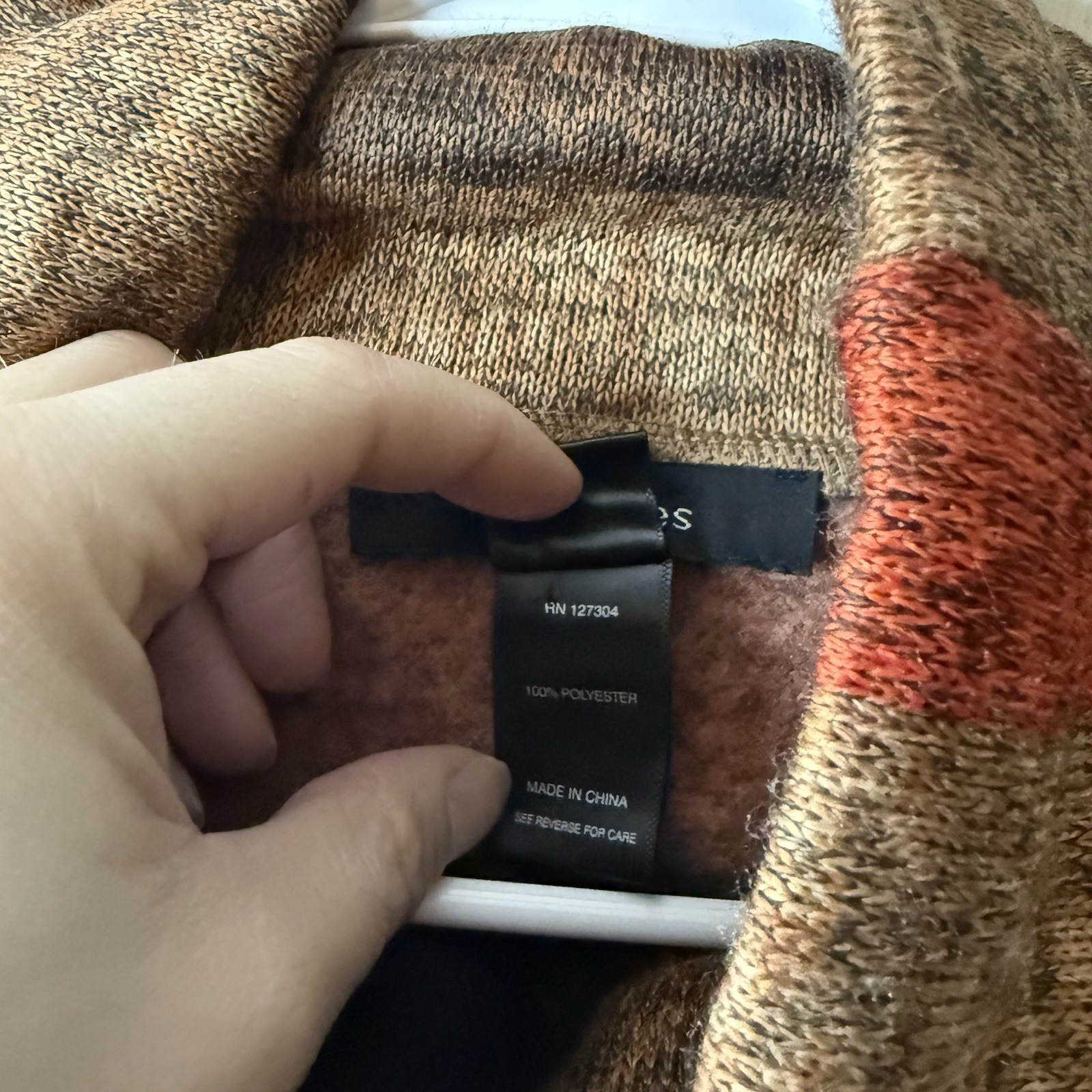 Ali Miles Multicolor Patchwork Cowlneck Pullover … - image 7