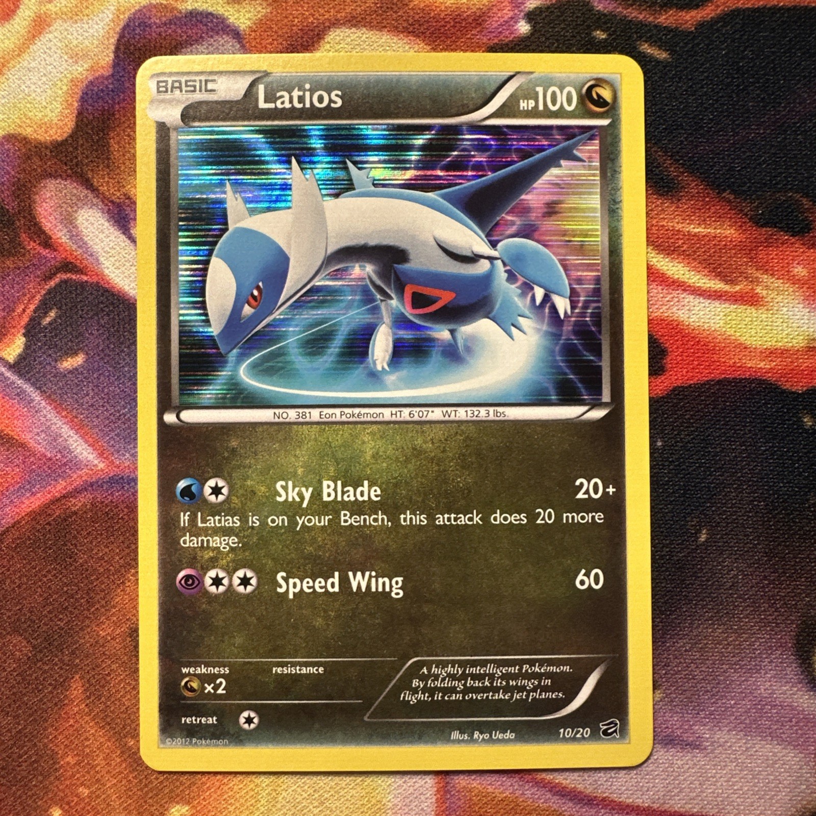 Latios 10/20 Dragon Vault Holo Rare Pokemon Card 2012