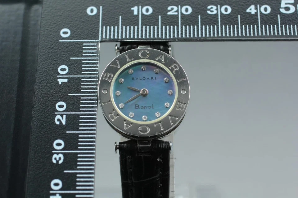 [EXC+5] BVLGARI B.zero1 BZ22S 23mm 12P diamond Blue shell Dial Women's Qz Watch - Image 3 of 4