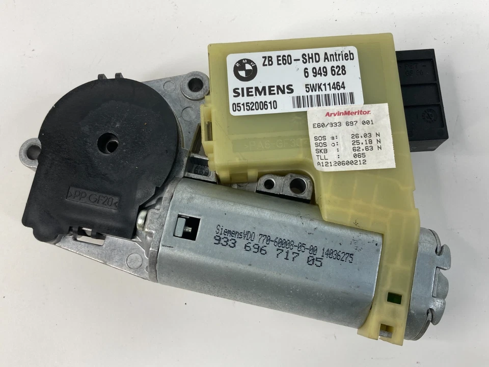 2006 2007 BMW 530xi Power Sunroof Sun Roof Motor Assy 5WK11464 OEM - Imagem 2 de 4