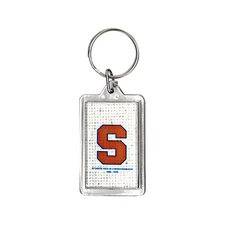 Syracuse University Keychain with Authentic Piece of Carrier Dome Roof Enclosed