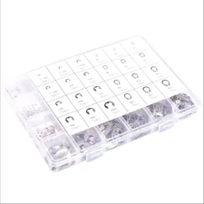 327Pcs Stainless Steel E-Clip Circlip Kit Retaining Ring Assortment Set 24 Sizes