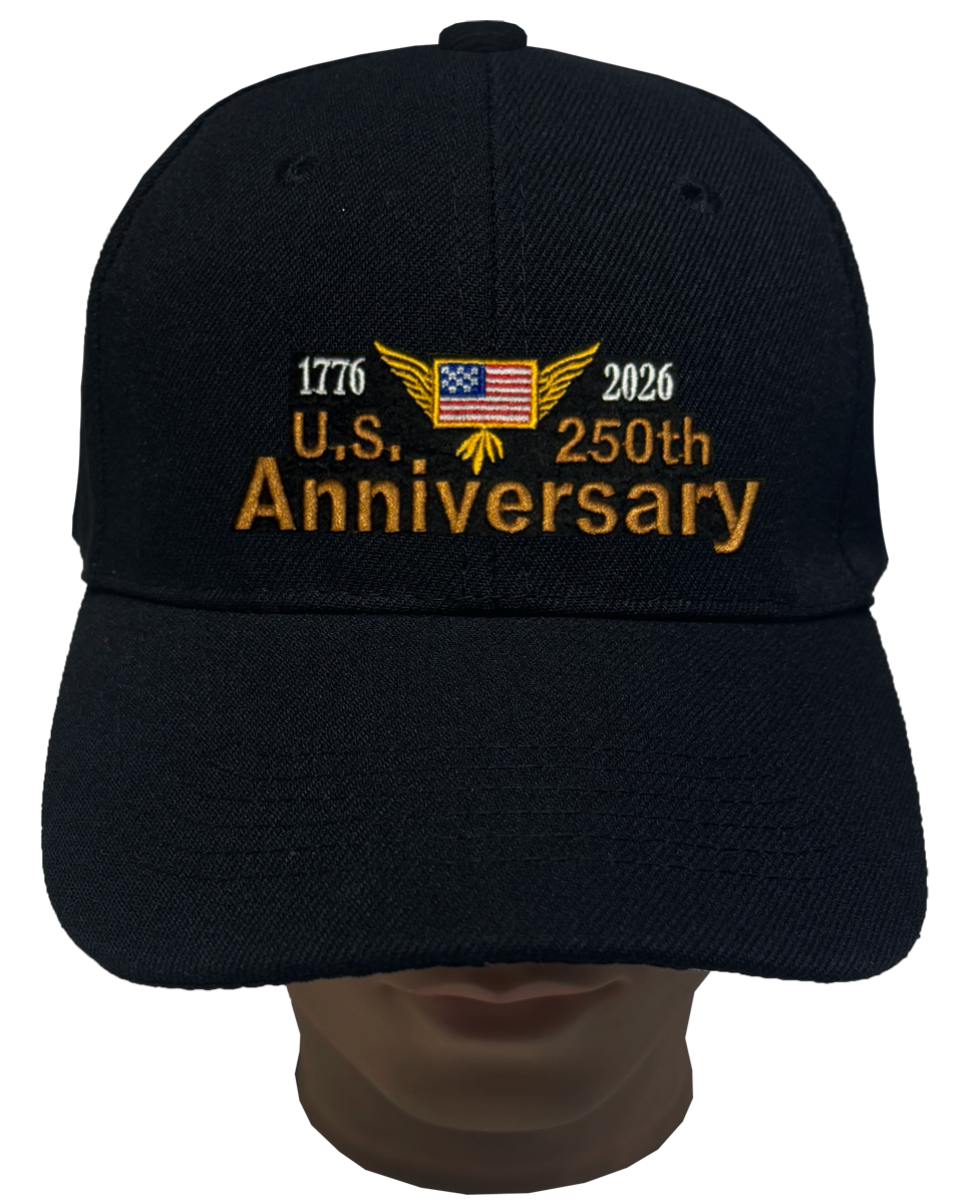 Cappellino Da Baseball USA 250° Anniversario 1776-2026 - Berretto Regolabile Unisex Con Tesa Curva - 5