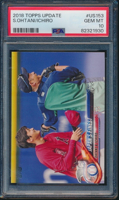 PSA 10 SHOHEI OHTANI/ICHIRO SUZUKI 2018 Topps Update Japan's Finest RC GEM MINT
