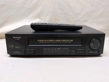 Sharp VC-H810 4-Head VHS Hi-Fi Stereo VCR Player Recorder with Remote