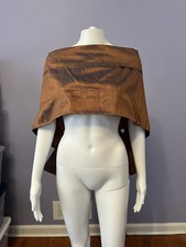 Silk Iridescent Pure Silk Copper Scarf Shiny CathAm Concept