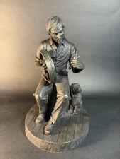 Bodhran Player (R13N) Genesis Fine Arts Resin 7.5” Figurine Gift Irish Folk