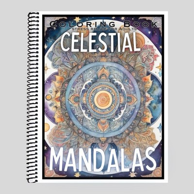 Mandalas- Spiral Bound Adult Coloring Book - Thick Artist Paper - 50 pages 5