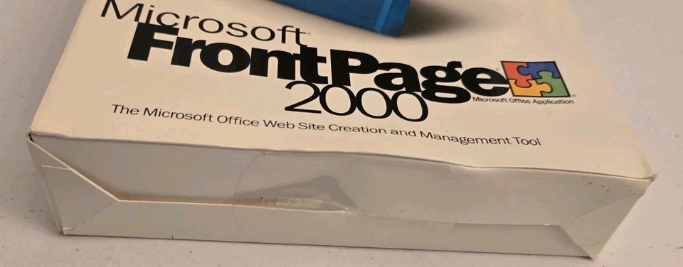 Vtg Sealed Microsoft Office Front Page 2000 in Original Retail Big Box Rare - Image 2 of 4