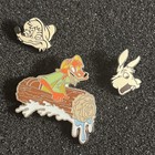 DISNEY PIN LOT ATTRACTION SPLASH MOUNTAIN RARE BRER FOX LOG BRER RABBIT MINI PIN — photo 5