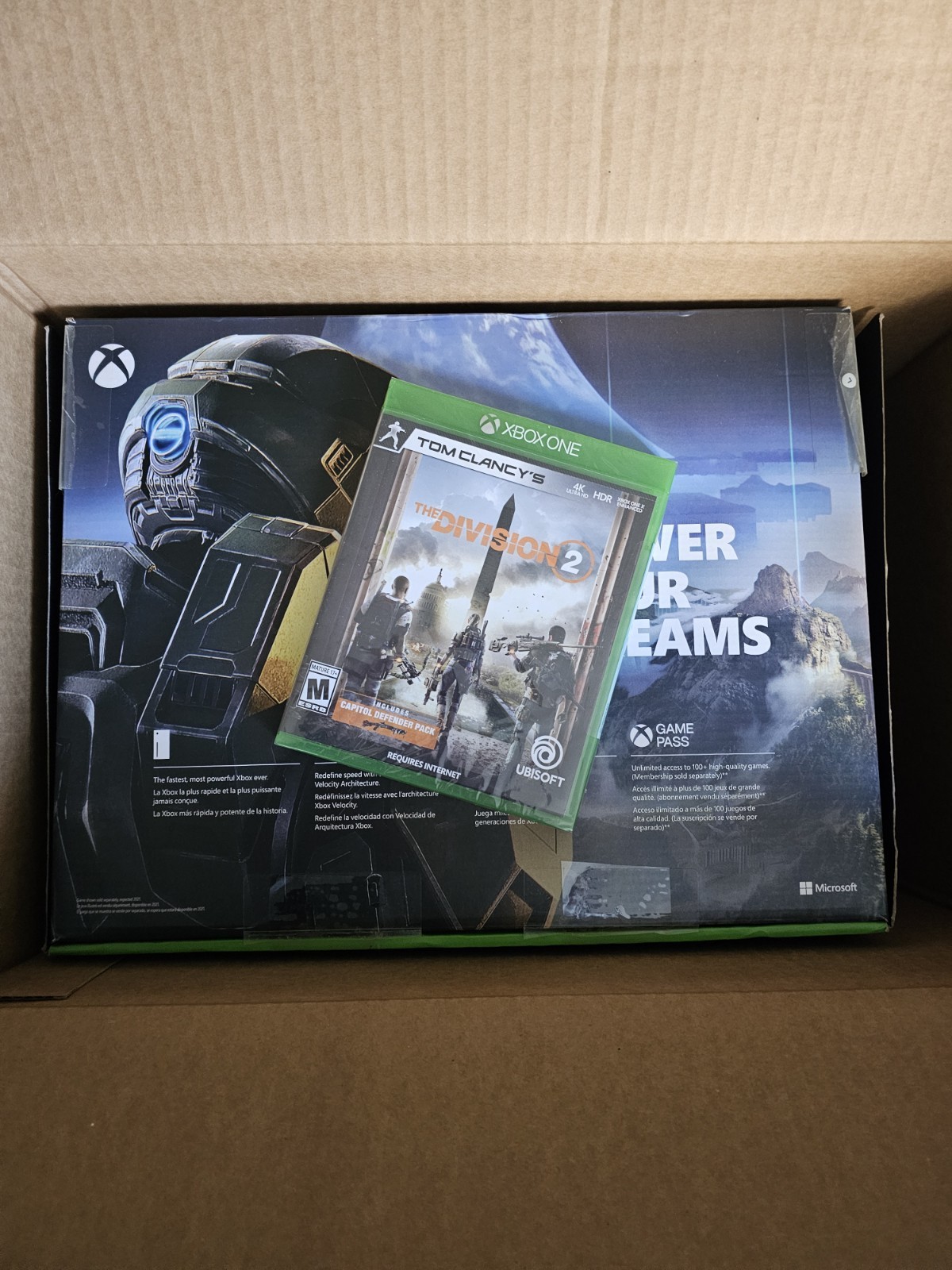 Microsoft Xbox Series X 1TB Console Black Includes Division 2 New
