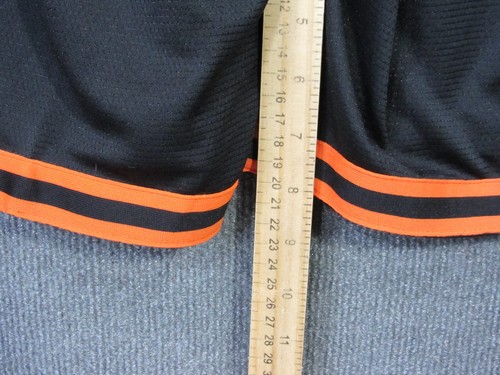 NIKE WNBA Basketball Shorts Mens Small Dri Fit Pull On Drawstring Black Orange - Picture 10 of 13