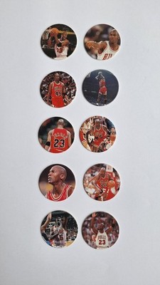 MICHAEL JORDAN 1995 Upper Deck Milk Caps POGS #18 plus 9 CHICAGO BULLS
