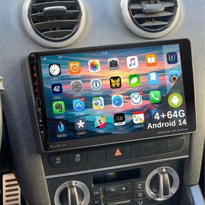 Apple Carplay Car Stereo Radio For 2008-2012 Audi A3 S3 RS3 GPS 4+64G Android 14