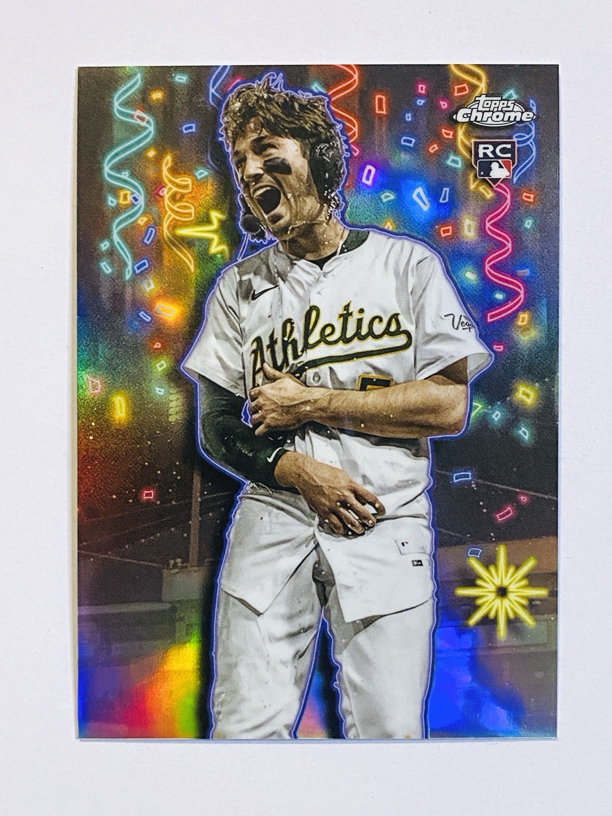 2025 Topps Chrome Update Jacob Wilson Celebracion RC Rookie #CT-16 Athletics