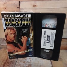 Black Out Screener VHS Used Brian Bosworth Action Thriller Promo Rare