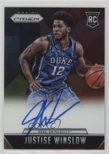 2015-16 Panini Prizm Rookie Signatures Justise Winslow #RS-JW Auto d3b