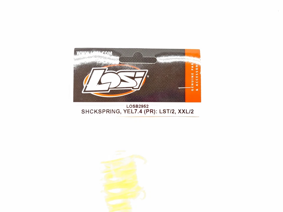 Team Losi LOSB2952 Shock Spring Yellow (Pair) 1/8 LST LST2 XXL XXL-2 AFT - Image 2 of 4