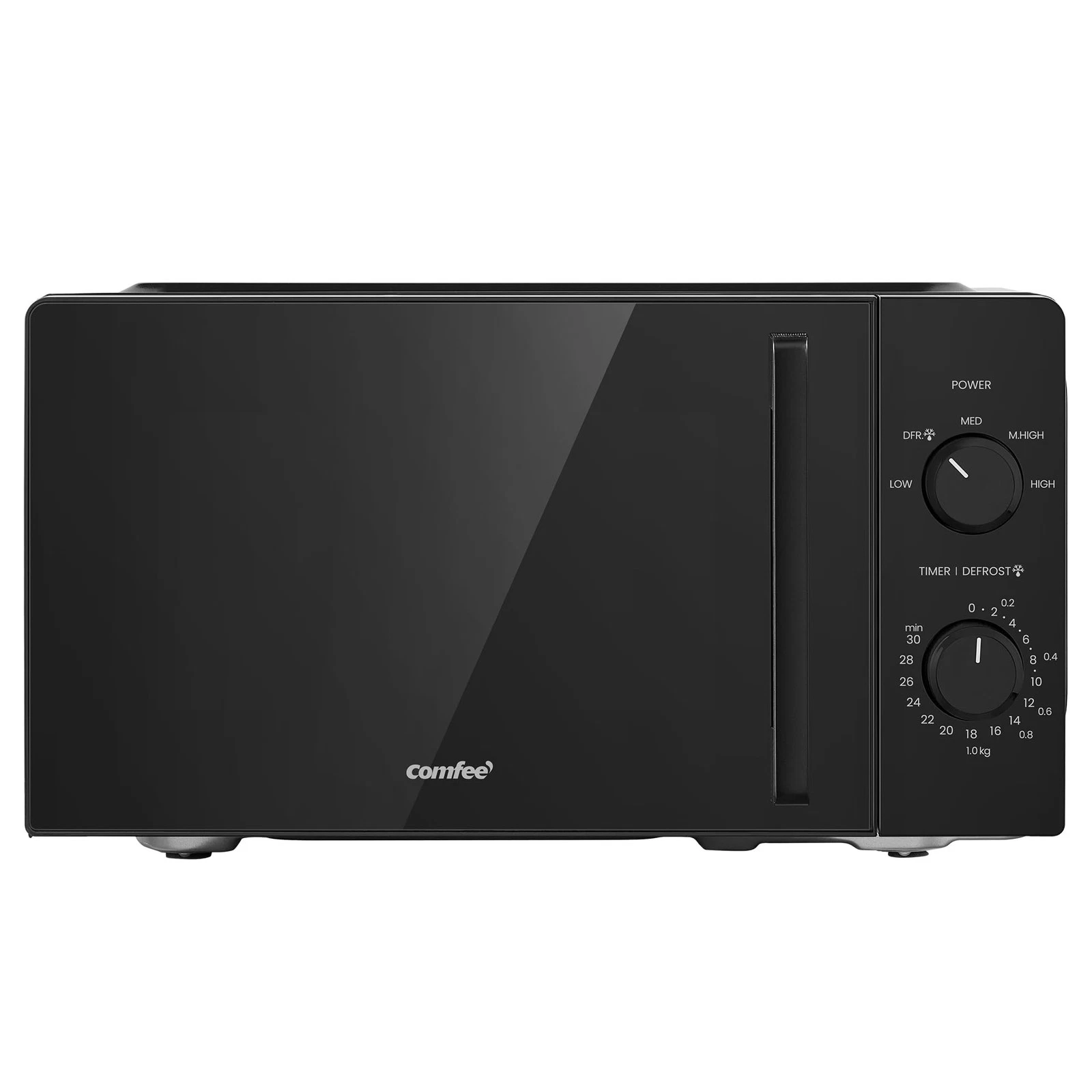 COMFEE' 20L Compact Microwave, 700W Black Solo Manual Microwave 20L,