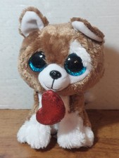 TySilk Beanie Boos Smootches the Dog for Valentine's Day 9” Plush -No Tag