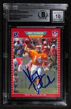 Vinny Testaverde Buccaneers Signed 1989 Pro Set Bucs Card Beckett Auto 10