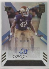 2020 Panini Donruss Elite Rookie 35/349 Julian Okwara #RA-JUO Auto 06z2