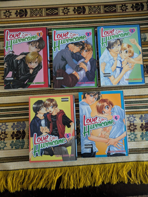 Love is like a hurricane BL manga 1-5 Complete series!