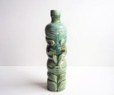Vintage ORZEL New Zealand Pottery Maori 'Tiki' Style Ti-Toki Liqueur Bottle 1983