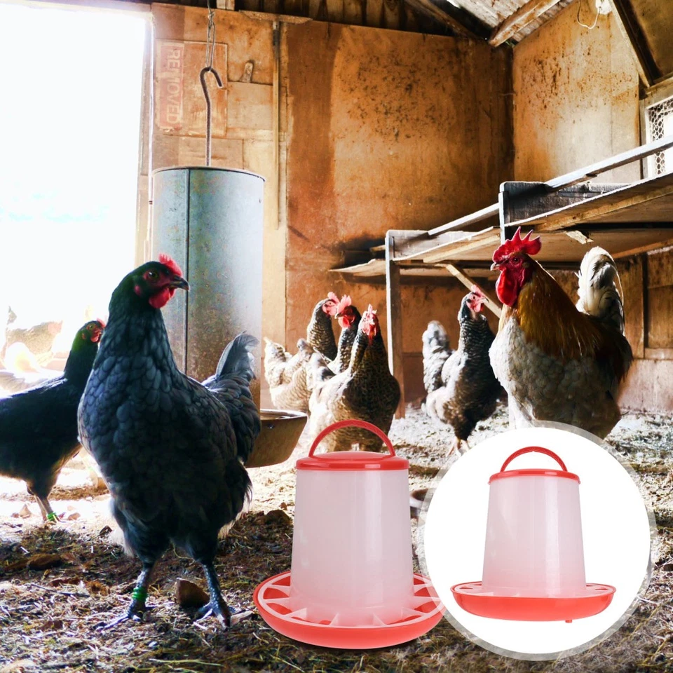  Futterspender Für Hühner Futterautomat Geflügel Viehfutterautomat - Bild 4 von 4