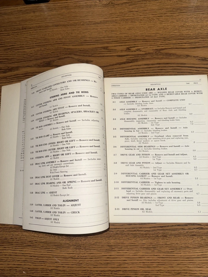 Manual de programación de tiempo de operación de servicio de automóvil Hudson para modelos 1948-1954 Foto 3 de 4