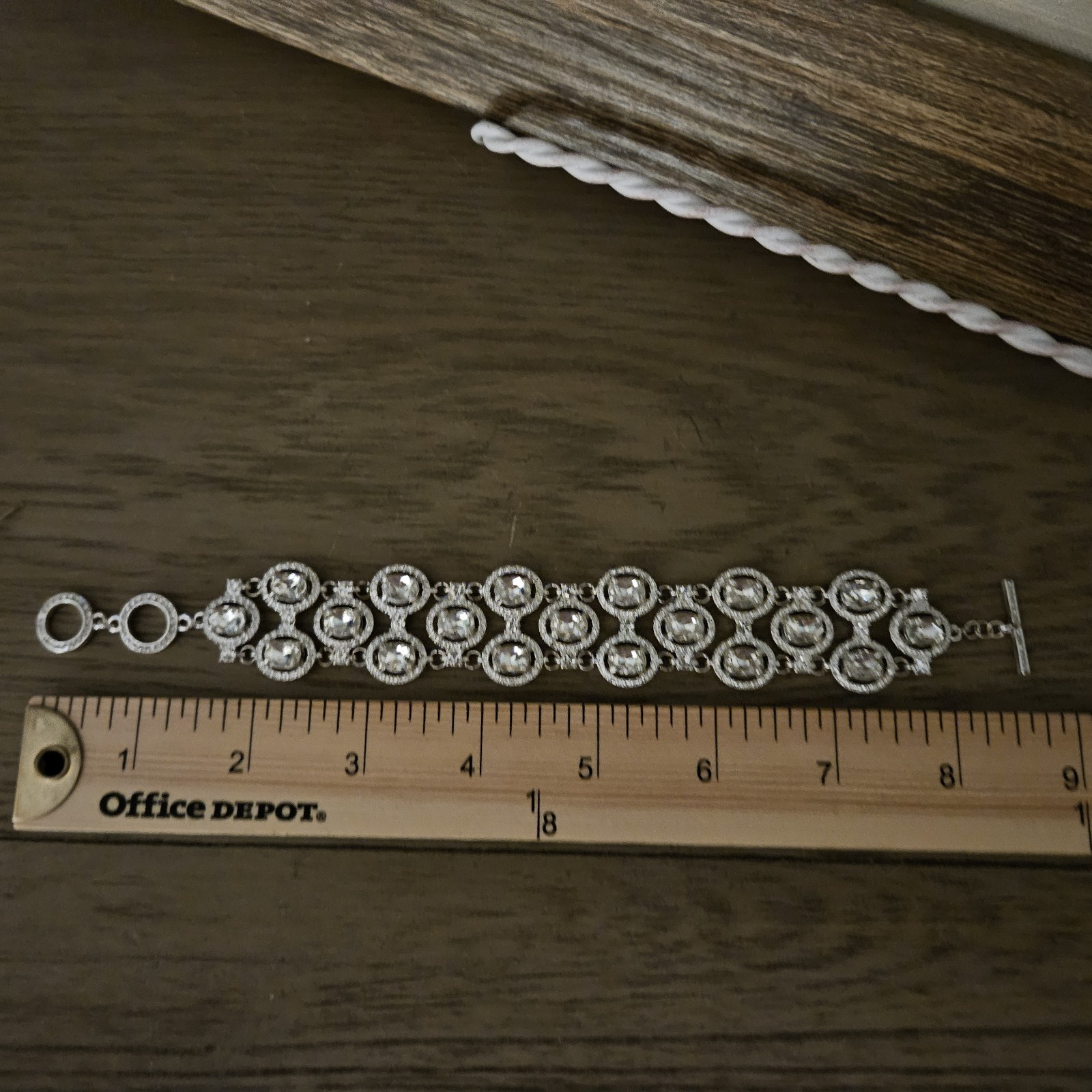 Rhinestone Special Occasion Adjustable Bracelet E… - image 2