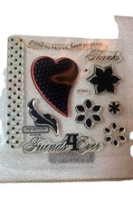Close To My Heart B1358 Premium Clear Stamps My Acrylix Heart to Heart Decor DIY