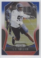2019 Panini Prizm Rookies Red White & Blue Prizm LJ Collier #380 fm0