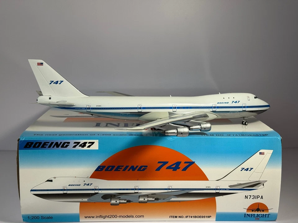 Inflight200 1:200 House Colors Boeing 747-100 N731PA Pan Am híbrido IF741BOE0519P - Imagem 2 de 2