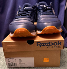 Reebok Classic Leather Gum Low Top Lace-Up Navy/White Men  s US 9 AR1216