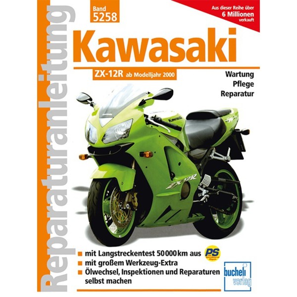 Kawasaki ZX-12R Baujahr Ab 2000 Bucheli Reparaturanleitung Werkstatthandbuch-image