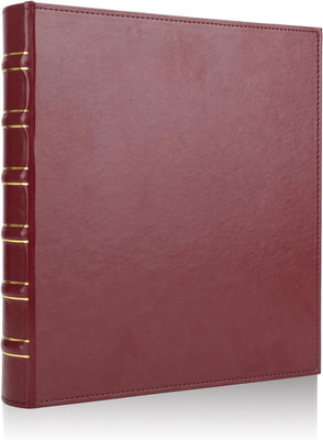 Vintage Hardback 3 Ring Binder 1 Inch, Professional Leather Binder 3 Ring, Three