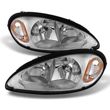 For Chrysler Pt Cruiser Oe Replacement Chrome Bezel Headlights Pair New