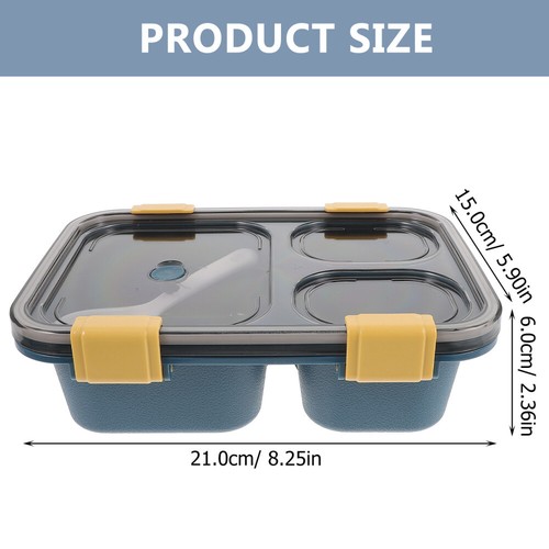 4 Count Gewürzbehälter Mit Deckel Lunchbox Trennwand Lunch-Box Bento-Box - Bild 2 von 12