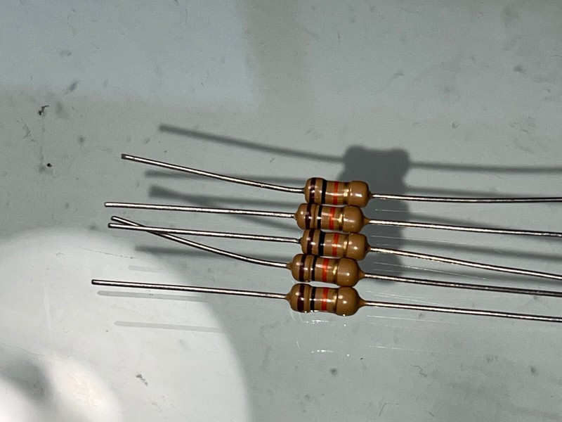 10k ohm 1/2 watt @ 5% Tolerance Resistor (5 Pack)