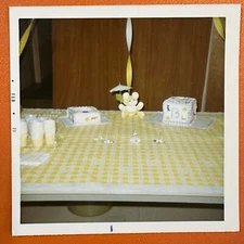 Baby Shower Figural Cake VINTAGE PHOTO ORIGINAL SNAPSHOT Cakes baby blocks 